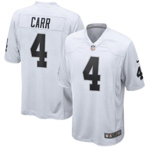 Nike Derek Carr Las Vegas Raiders White Game Jersey