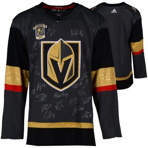 Vegas Golden Knights 2018 Western Conference Champions Autographed Black Adidas Authentic Jersey with Multiple Signatures – Limited Edition of 200