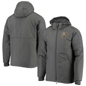 Vegas Golden Knights Fanatics Branded Authentic Pro Rinkside Full-Zip Parka Jacket – Gray/Gold