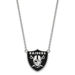 Las Vegas Raiders Women’s Sterling Silver Large Pendant Necklace