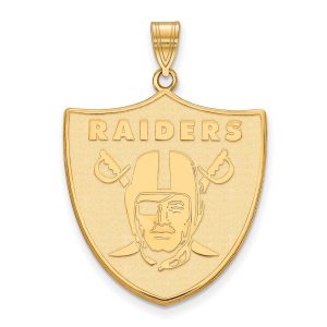 Las Vegas Raiders Gold-Plated Extra Large Logo Pendant