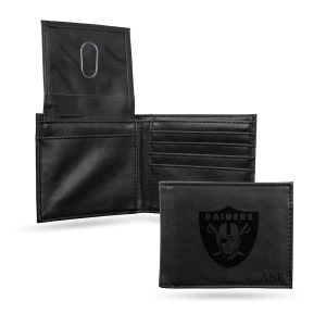 Las Vegas Raiders Sparo Personalized Billfold Wallet – Black