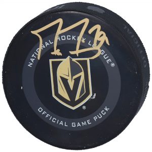 Marc-Andre Fleury Vegas Golden Knights Autographed 2019 Official Model Game Puck