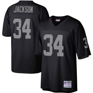 Men’s Las Vegas Raiders Bo Jackson Black Legacy Replica Jersey