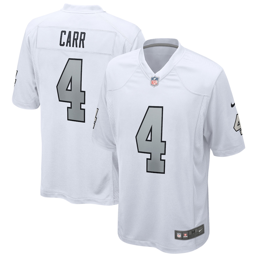 Men's Las Vegas Raiders Derek Carr Nike White Alternate Game Jersey