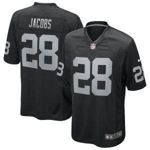 Men’s Las Vegas Raiders Josh Jacobs Nike Black Game Player Jersey