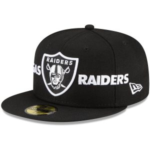 New Era Las Vegas Raiders Black Doubled 59FIFTY Fitted Hat