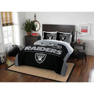 Las Vegas Raiders The Northwest Company NFL Draft Full/Queen Comforter Set