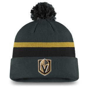 Vegas Golden Knights 2020 NHL Draft Authentic Pro Cuffed Pom Knit Hat