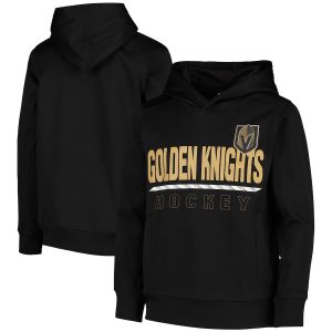 Vegas Golden Knights Youth Black Lace ‘Em Pullover Hoodie