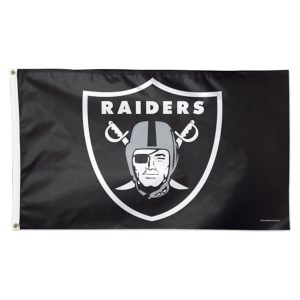WinCraft Las Vegas Raiders Deluxe 3′ x 5′ Logo Flag