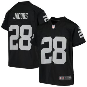 Youth Las Vegas Raiders Josh Jacobs Nike Black Game Jersey