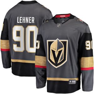 Robin Lehner Vegas Golden Knights Fanatics Branded Breakaway Home Player Jersey – Gray