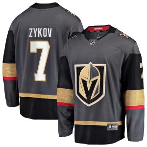 Valentin Zykov Vegas Golden Knights Fanatics Branded Home Breakaway Player Jersey – Black