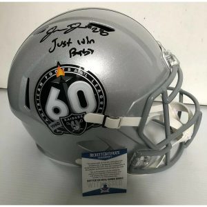 Josh Jacobs Autographed Helmet – Full Size 60th Speed Beckett COA