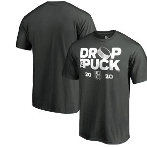 Vegas Golden Knights Fanatics Branded Drop the Puck T-Shirt – Charcoal
