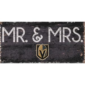 Vegas Golden Knights 6" x 12" Mr. & Mrs. Sign