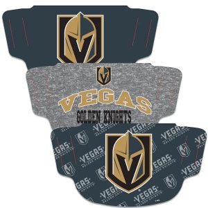 Vegas Golden Knights WinCraft Adult Face Covering 3-Pack - MADE IN USA
